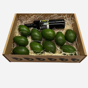 Caja con 3KG de Aguacate y aceite